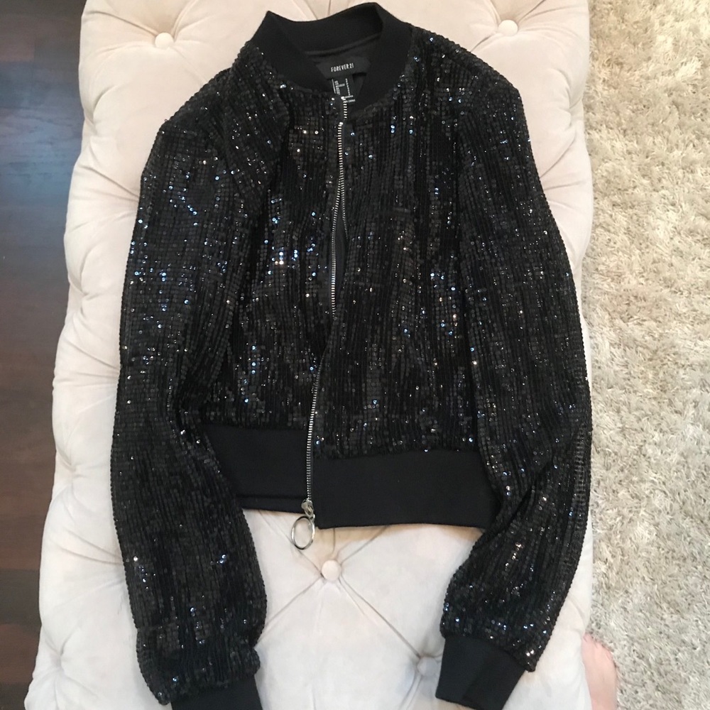 Black sequin jacket